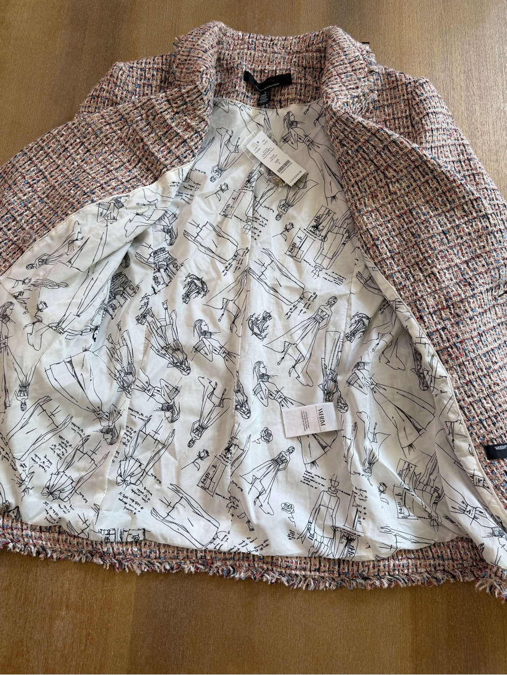 NWT $225 WHBM Pink Tweed
Studio Blazer size 2 - Picture 5 of 13